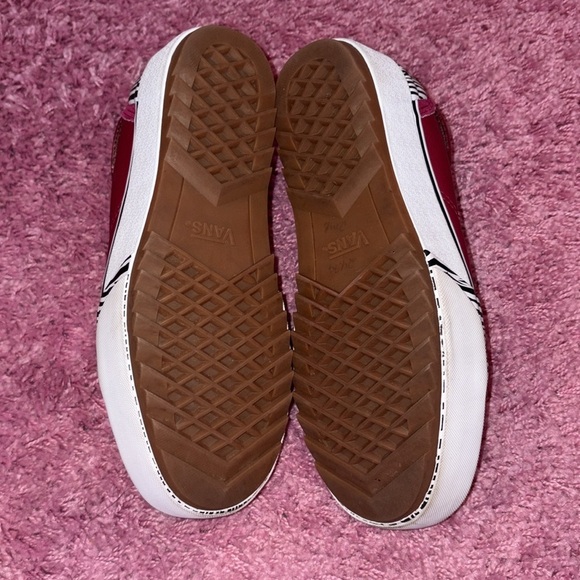 Vans Old Skool Magenta Zebra Print Stacked Platform Sneakers - Picture 6 of 6